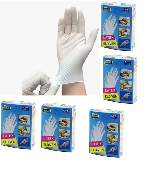 ETT Latex Muayene ve Temizlik Eldiveni S/M Beden 30 Adet | Tozsuz, Güçlü Kavrama ürün görseli 1