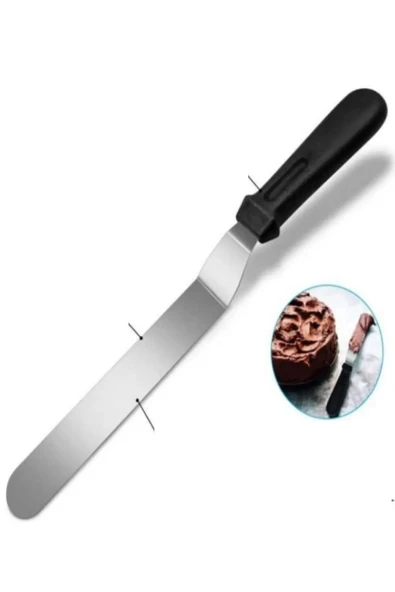 ETT 2'li Set Hamur Şekillendirici Profesyonel Eğik Pasta Spatulası ve Hamur Kesici Kazıyıcı ürün görseli 1
