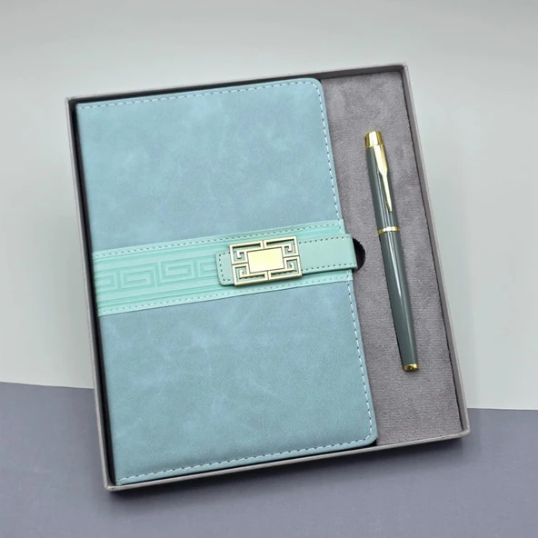 ETT Şık Tarihsiz Ajanda Defter Kalem Seti - Kişiselleştirilebilir Hediyelik ürün görseli 1