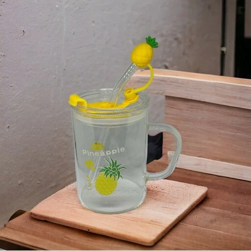 Ananas Tasarımlı Kupa Bardak - Resim 2
