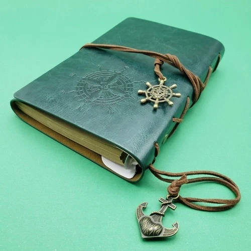 Deri Pusula Defter - Resim 3