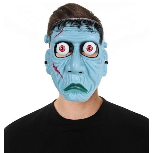 Frankenstein Temalı Sallanan Oynar Gözlü Maske - Resim 4