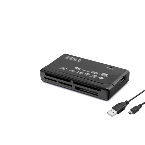 Card Reader Usb All In One Siyah HDX7012 ürün görseli 1