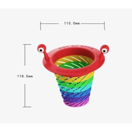 Renkli 6 Kademeli Lavabo Süzgeci - Resim 4
