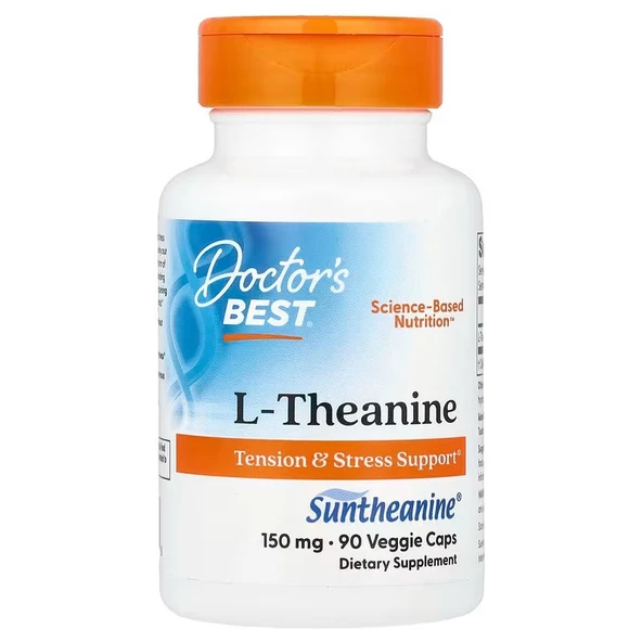 Doctor's Best L-Theanine 150 mg 90 Vegan Kapsül ürün görseli 1