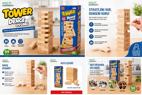 Jenga Kule Oyunu ürün görseli 1