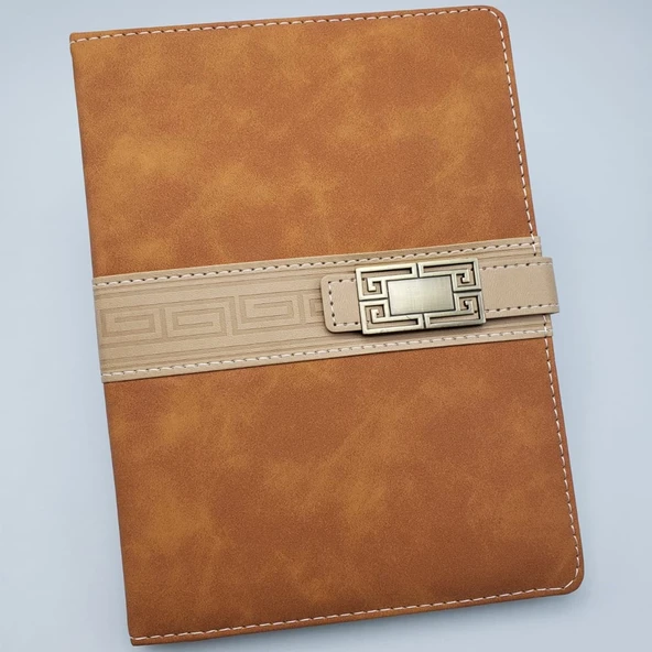 Tarihsiz Ajanda Defter Taba Rengi - Resim 2