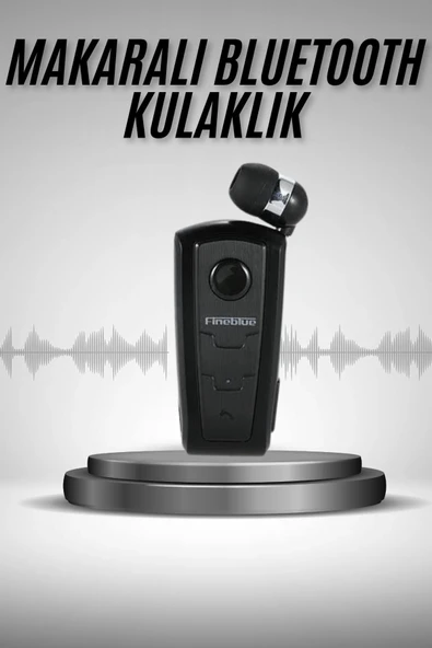 Makaralı Bluetooth Kulakiçi Yaka Kulaklığı Kablosuz Kulaklık ürün görseli 1