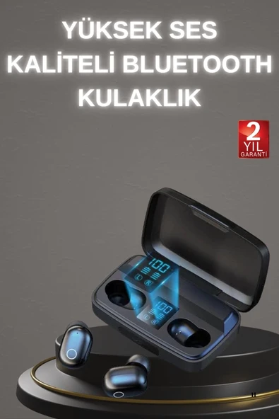 Yeni Nesil TWS Kablosuz Kulaklık Güçlü Batarya Yüksek Kalite Bluetooth 5.0 ANC Özelliği ürün görseli 1