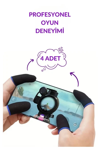 Pubg Parmaklık Eldiveni Keskin Kontrol ve Konfor Oyun Performansı Arttırır Dayanıklı Oyuncu Tercihi ürün görseli 1