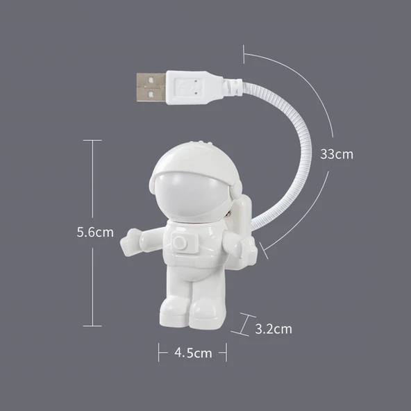 Astronot USB Gece Lambası - Resim 4