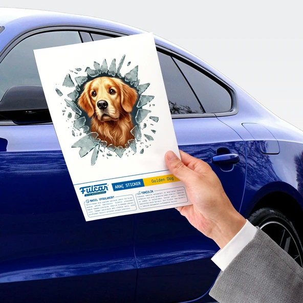 Fulcar Golden Araç Stickerı - Resim 2