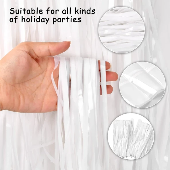 Soft Beyaz Renk Duvar ve Kapı Perdesi İthal 100x200 cm ürün görseli 1