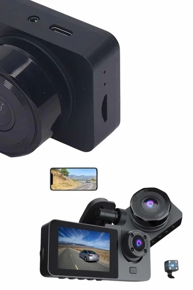 DVR Araç İçi Kamera Hareket Algılayabilen 1080P CarPlay Video Kaydedici ürün görseli 1