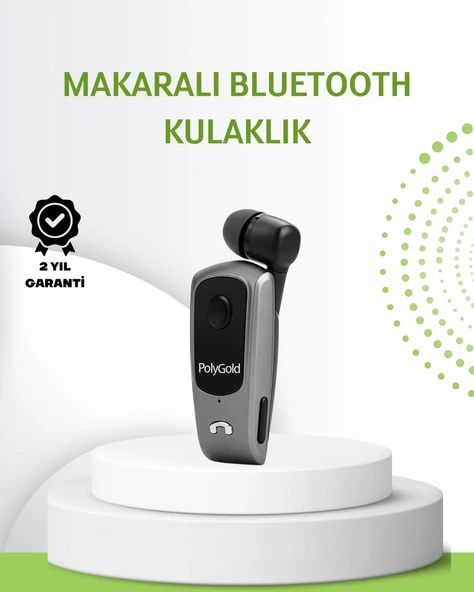 10 Saat Konuşma Süreli Klipsli Bluetooth Kulaklık ürün görseli 1