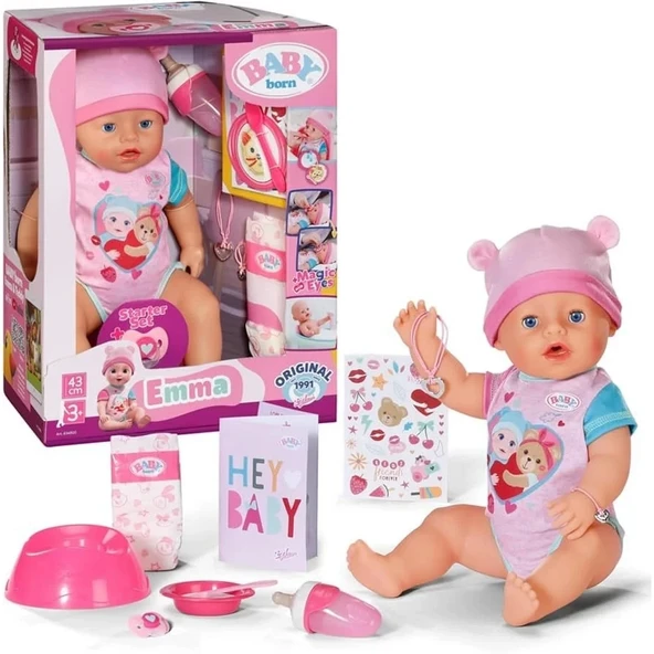 Baby Born Emma Bebeği 43 cm - Resim 3