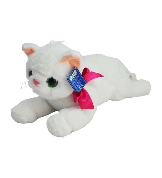 25 CM YATAK KEDİ PELUŞ - 1 Adet Stokta Olan Gönderilir ürün görseli 1
