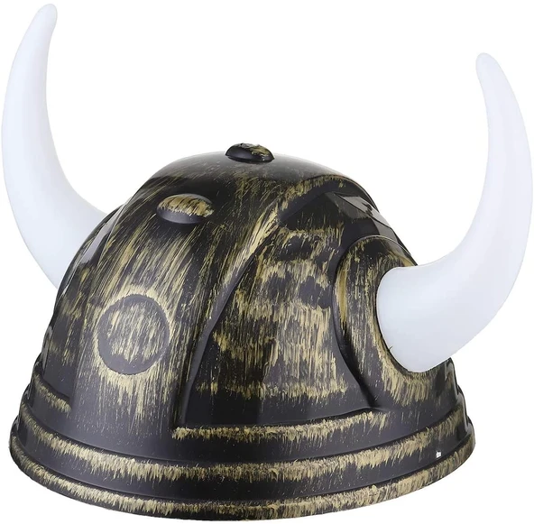 Viking Başlığı Asteriks Başlığı Altın Renk - Resim 2