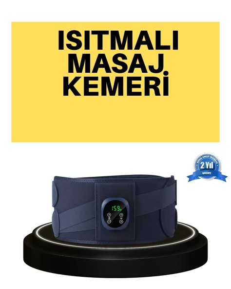 Dijital Ekranlı Isıtmalı Masaj Kemeri Bel Çevresi 100 cm Altı İçin Uygun ürün görseli 1