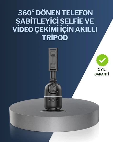 Canlı Yayın ve Video Çekimleri İçin Otomatik Yüz Takipli Masaüstü Gimbal ürün görseli 1
