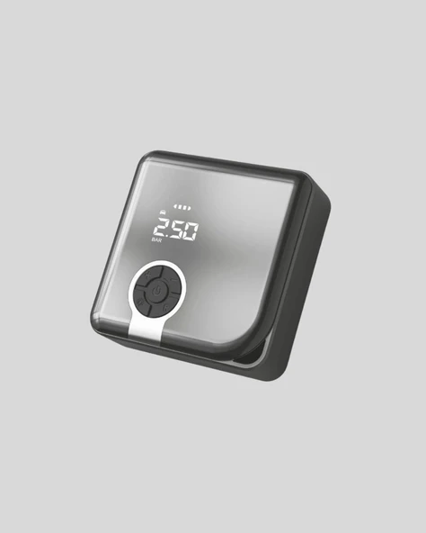 6000mAh Bataryalı Type-C Şarjlı Mini Hava Kompresörü LED Işıklı - Resim 3