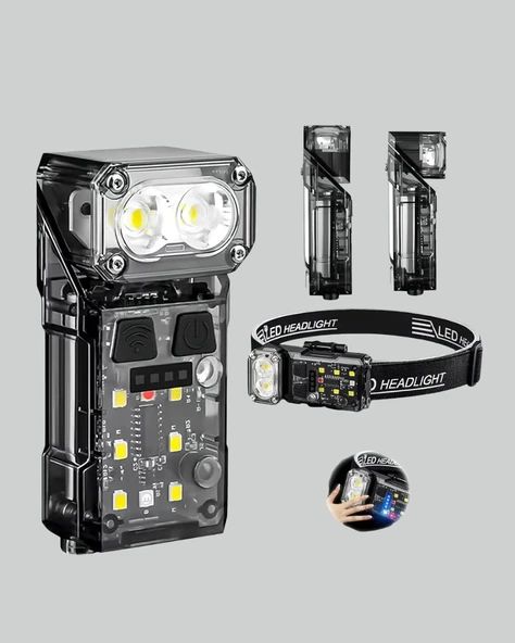 Kamp ve Outdoor İçin LED Far 10 Saat Pil Sensörlü Manyetik - Resim 2