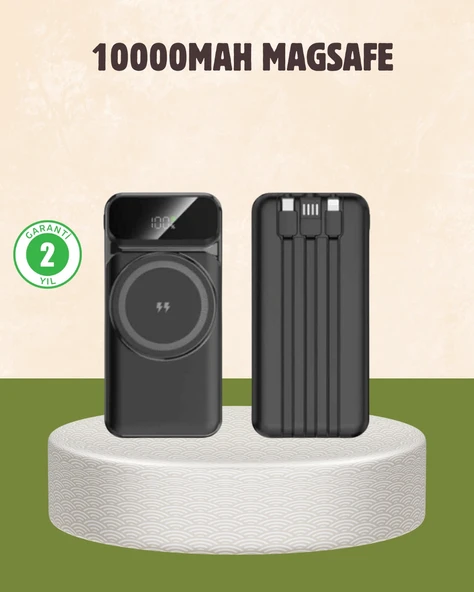 10000 mAh Kablosuz Powerbank – 15W Hızlı Şarj,  Type-C Çoklu Çıkışlı ürün görseli 1
