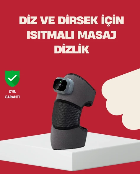 3 Seviyeli Titreşimli Isıtmalı Diz Bakım Masaj Cihazı ürün görseli 1