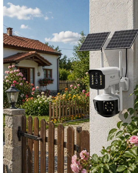 Güneş Enerjili Arsa Kamerası 4G SIM Kartlı Gece Görüşlü Solar Kamera 2 Yıl Garantili ürün görseli 1