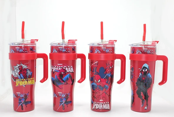 Spiderman Pipetli Termos Suluk ürün görseli 1