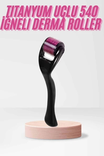 540 Iğneli Derma Roller 1Mm Titanyum Uçlu Saç Kaş Serum Kullanımına Uygun ürün görseli 1