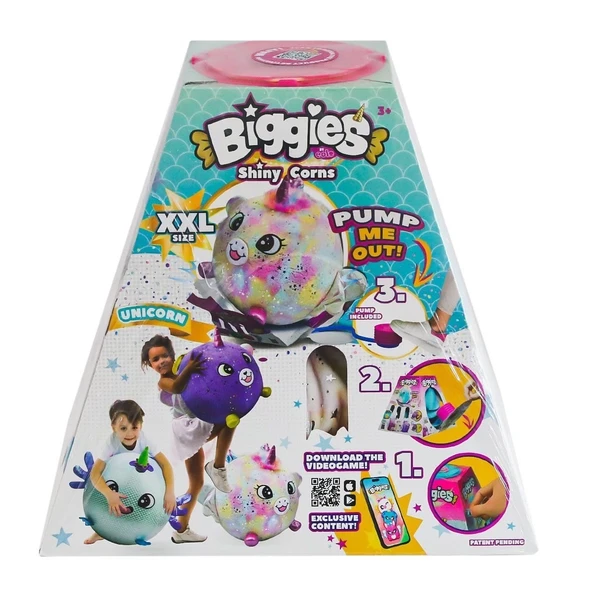 72292 Peluş Biggies Shinycorns  Unicorn Size XXL ürün görseli 1