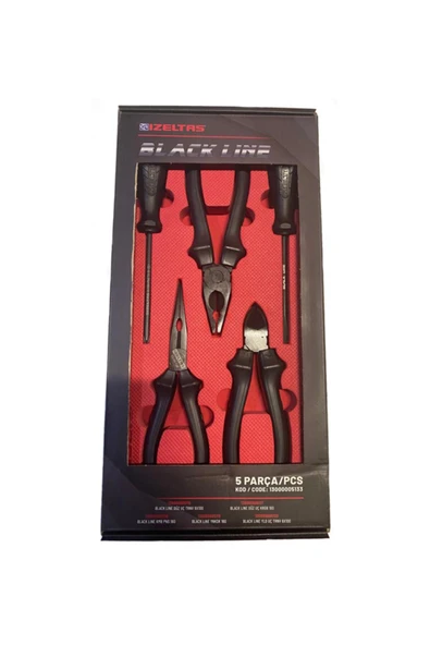 İzeltaş 13000 00 5133 Black Line El Aleti Seti 5 Parça ürün görseli 1