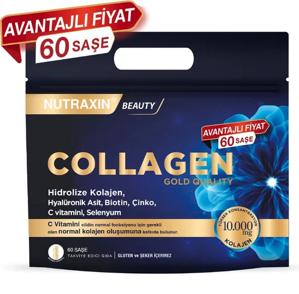 Nutraxin Collagen Gold Quality 10.000 mg 60 Saşe ürün görseli 1
