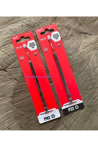 Milwaukee MİLWAUKEE PH2 YILDIZ BİTS UÇ 15CM PZ2 UÇ COBALT ÇELİK VİDA SIKMA UCU 2Lİ ürün görseli 1
