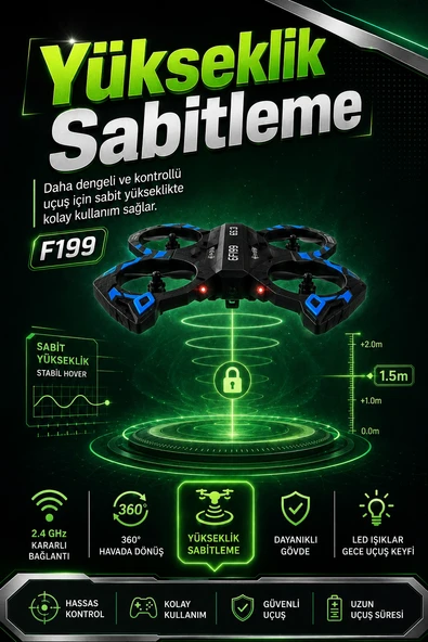 Yönsüz Mod Destekli Uzaktan Kumandalı Uçak Drone 2.4G Frekanslı Eğlenceli Oyuncak ürün görseli 1