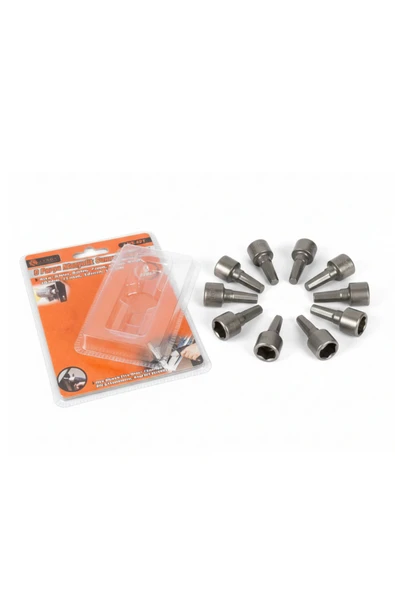 Lenox Tools Manyetik Somun Adaptör Seti 9 Parça Matkap Uyumlu Lokma Uç Seti Vidalama Aparatı ürün görseli 1