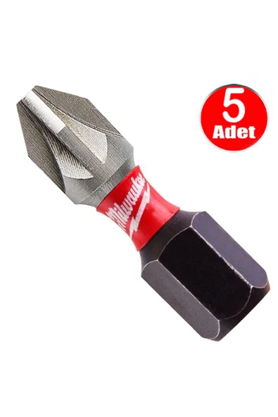 Milwaukee Bits Yıldız Uç Vidalama Matkap Ucu Pz2 x 25mm -5 Adet ürün görseli 1