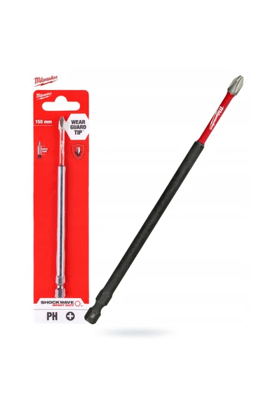Milwaukee Bits Uç Matkap Ucu Tornavida Ucu Vidalama Ucu Ph2-150mm T4932471565 ürün görseli 1