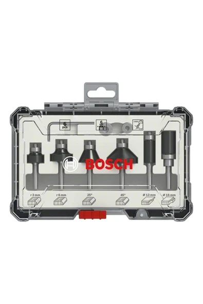 Bosch Freze Seti 6 Parça Karışık 8 mm - Resim 2