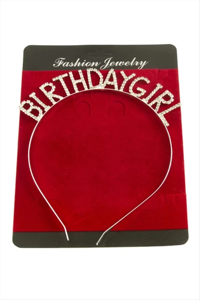 Birthday Girl (Doğum Günü Kızı) Yazılı Taşlı Taç ürün görseli 1