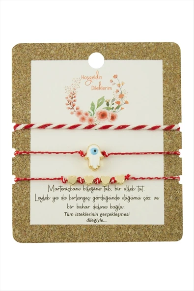 3 Adet Ftm Ana Eli Marteniçka Bileklik ürün görseli 1