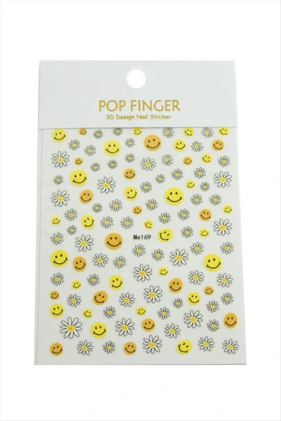 Papatya Emoji Tattoo Dövme Sticker ürün görseli 1