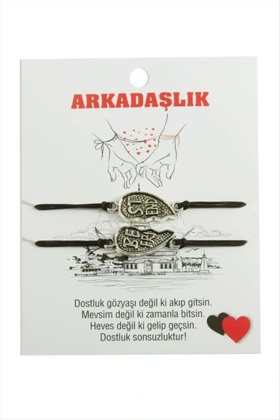 Best Friends Arkadaş Deri Bileklik ürün görseli 1