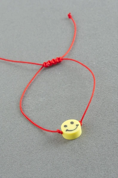 Emoji Makrome İp Bileklik - Resim 2