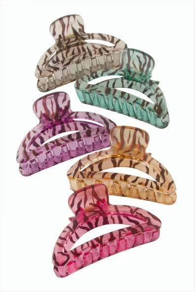 Zebra Desenli Oval Mandal Toka 8 cm - Resim 2