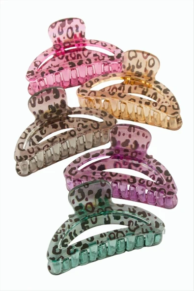 Leopar Desenli Oval Mandal Toka 8 cm ürün görseli 1