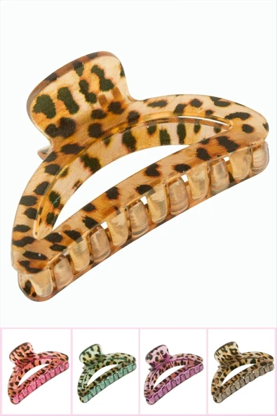 Leopar Desenli Oval Mandal Toka 8 cm ürün görseli 1