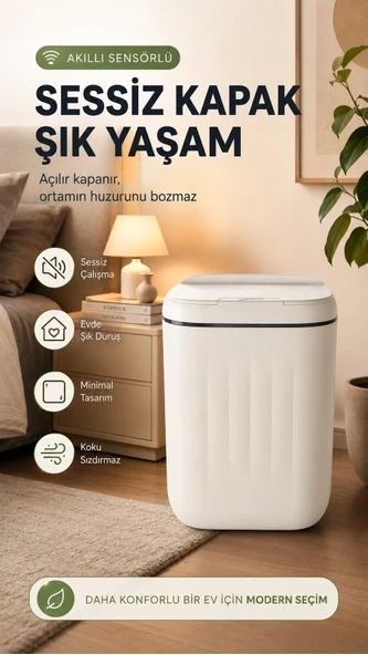 Çöp Kovası Otomatik Kapak ürün görseli 1