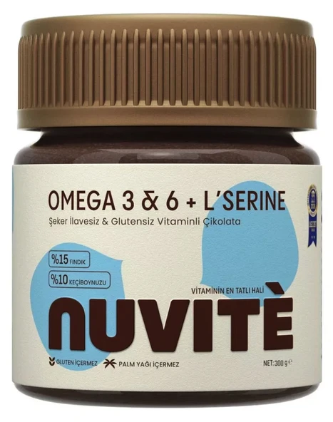 Nuvite Omega 3 Çikolata Aromalı 300 gr ürün görseli 1